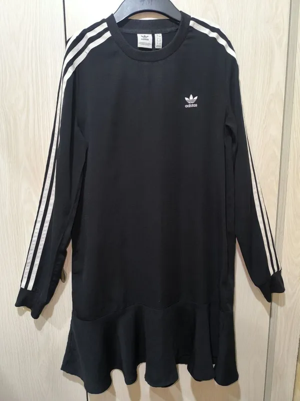 Чёрное платье-кофта Adidas — фото 2