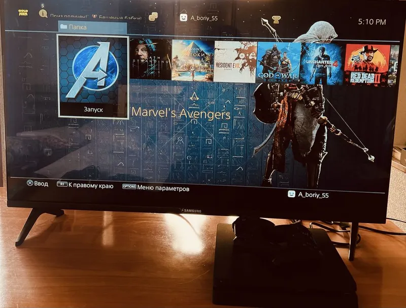 Playstation 4 slim—1TB | 12 tA Top Õyinlar bilan spiderman 2 Gta5 — фото 1