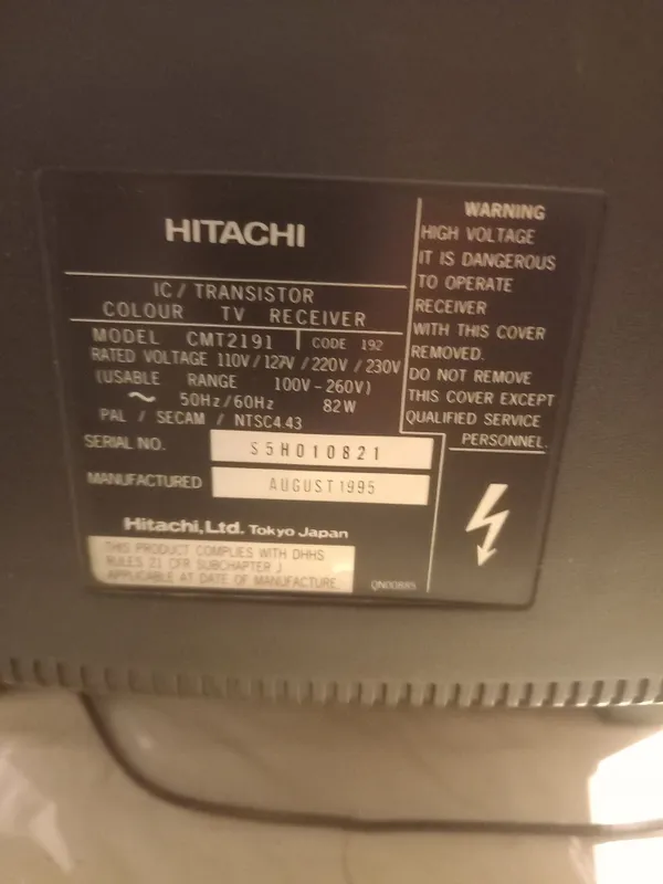 Продаётся телевизор HITACHI, произведён в Японии, б/у 2 Продаётся телевизор HITACHI, произведён в Японии, б/у 2