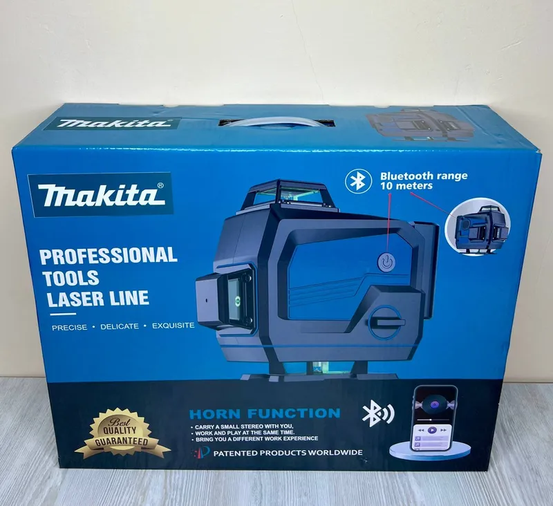 Лазерный уровень Makita 4 D + Bluetooth колонка — фото 2
