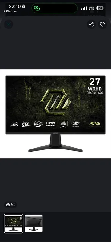 Msi 2k sotiladi 1 oylik manitor 200hz 27 lik……………………. Msi 2k sotiladi 1 oylik manitor 200hz 27 lik…………………….