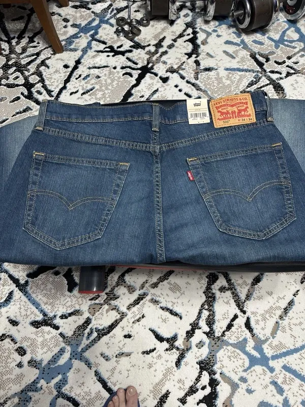 Джинсы Levi's 505 regular fit p.34/34 — фото 5