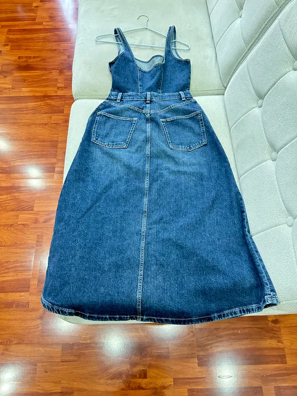 Сарафан джинсовый ZARA — фото 6