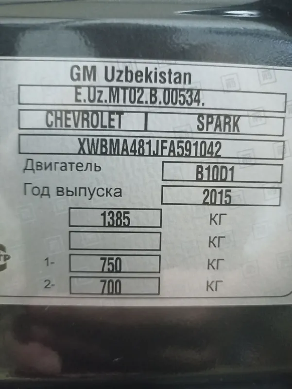 Chevrolet spark евро-4 — фото 5