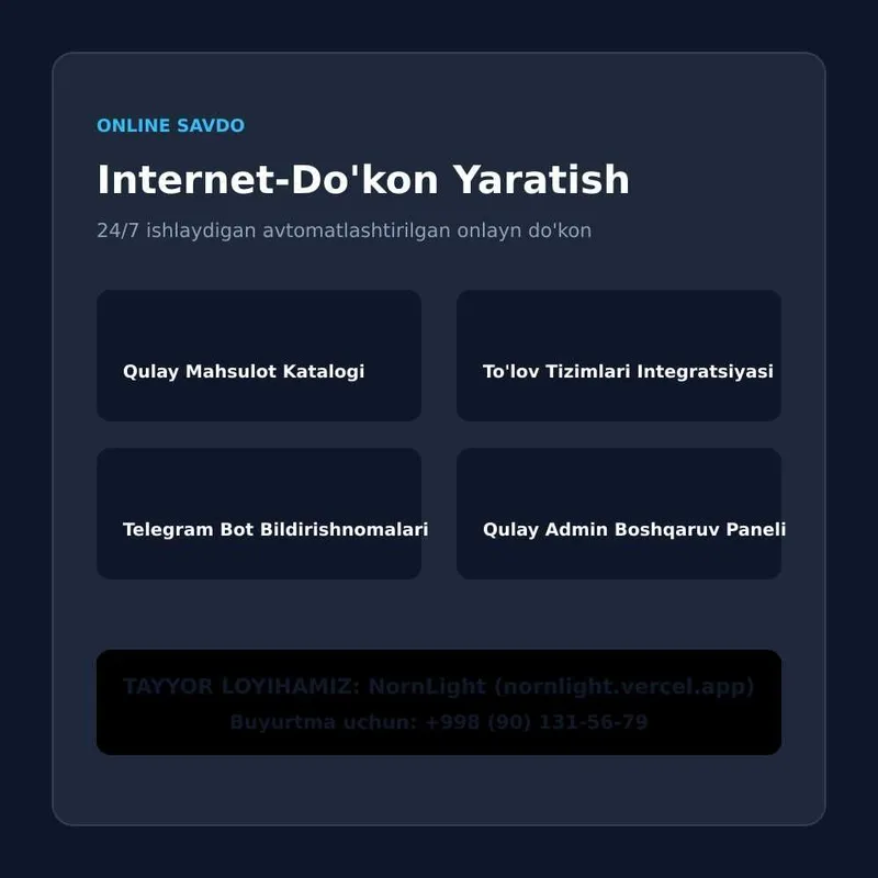 Sayt yaratish xizmati | Biznes uchun zamonaviy vebsaytlar 3