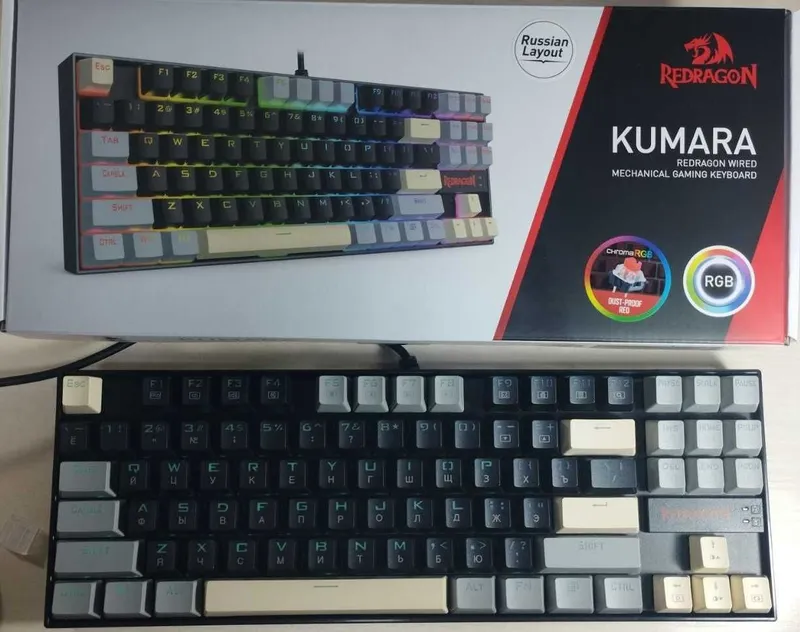 Проводная клавиатура Redragon KUMARA-Легенда Игровых клубов RU/EN — фото 1