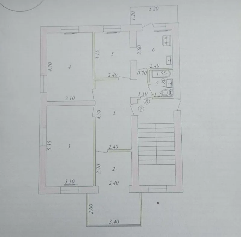 метро хамза новза 3(2+1)/3/5 кирпич Чиланзар Е кв