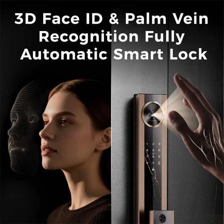 Умный замок, Электронный замок, Для любой двери, Smart lock, Face id 1 Умный замок, Электронный замок, Для любой двери, Smart lock, Face id 1