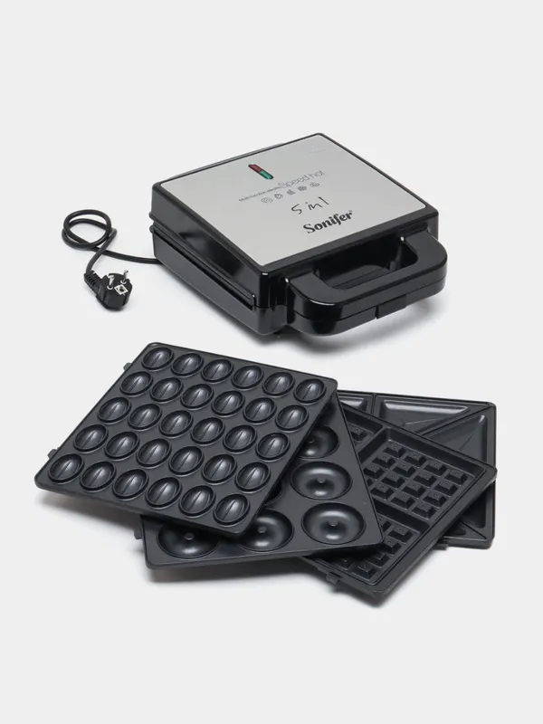 Тостер 5 в 1 Sonifer SF-6143, сменные панели, 1400 2 Тостер 5 в 1 Sonifer SF-6143, сменные панели, 1400 2