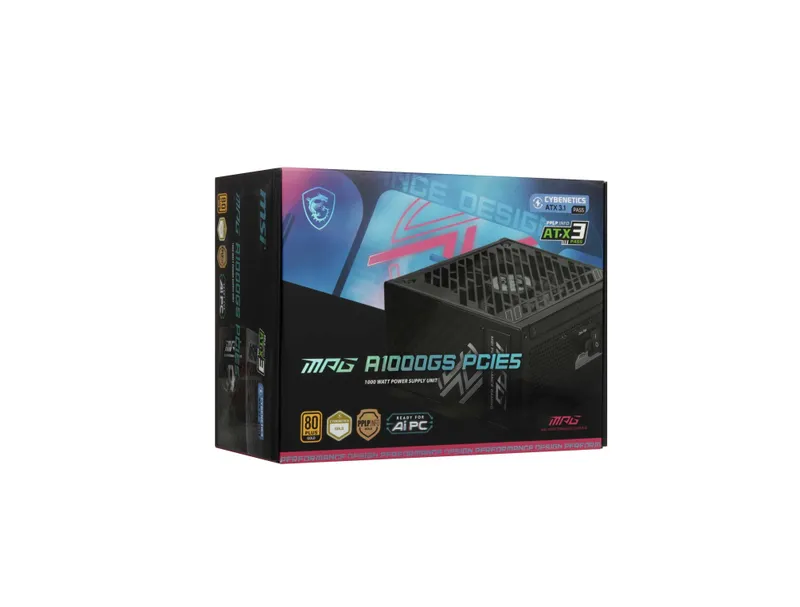 ' Блок питания MSI MPG A1000GS (1000W, 80+ Gold, ATX 3.1) — фото 2