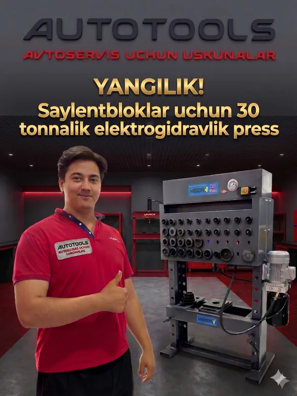 Saylentblok Bosadigan Elektrogidravlik Press 30 Tonnalik Saylentblok Bosadigan Elektrogidravlik Press 30 Tonnalik