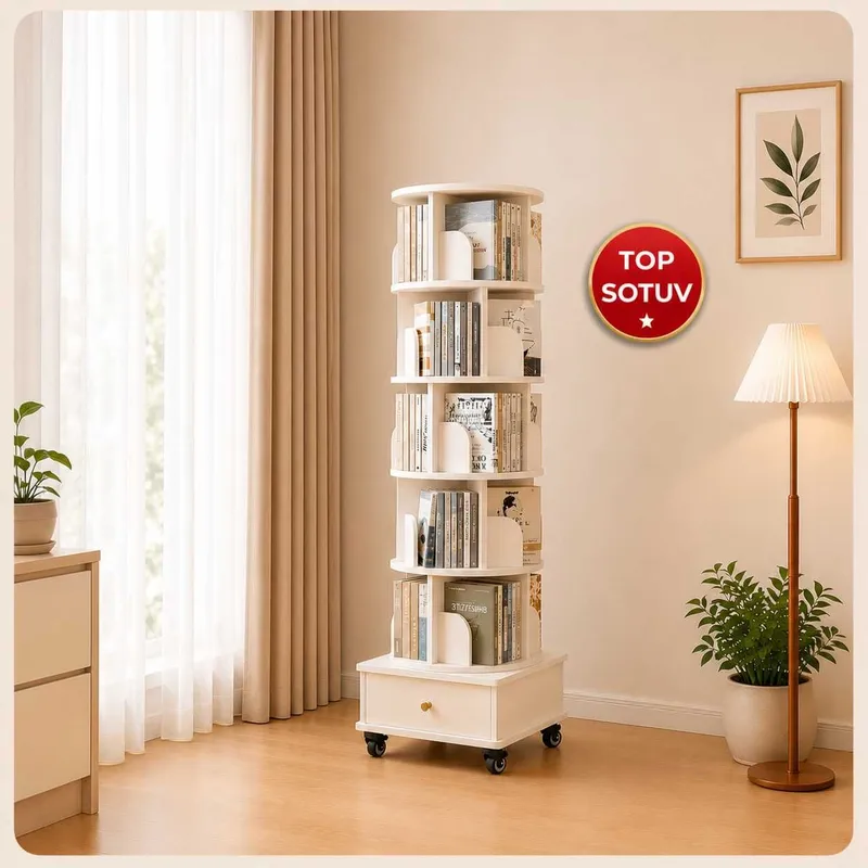Uy, bolalar, ofis yoki ish burchagi uchun mo'ljallangan kitob javoni