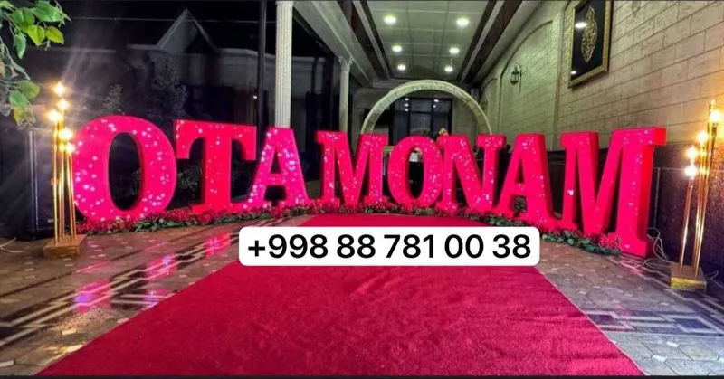 Oformleniya Roddom Tug'ilgan kun Marry me Suniy Gullar bilan bezatamiz