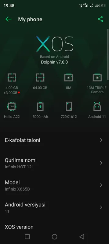 Продаётся Infinix Hot 12i 4