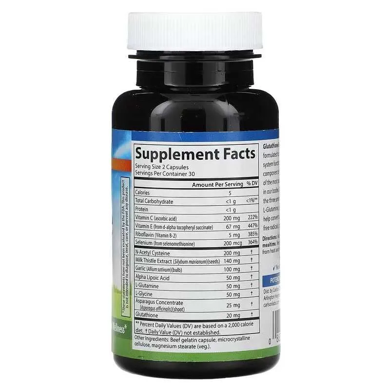Carlson, Glutathione Booster, glutation qo‘shimchasi, 60 kapsula 2 Carlson, Glutathione Booster, glutation qo‘shimchasi, 60 kapsula 2