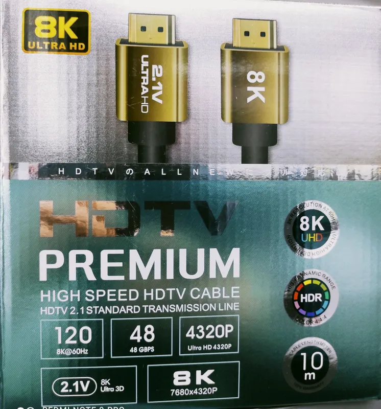 Скидка! Hdmi кабель 2 .1 v / 8 k Hdr/ ARC ( 120 hz ) 15 M 4 Скидка! Hdmi кабель 2 .1 v / 8 k Hdr/ ARC ( 120 hz ) 15 M 4