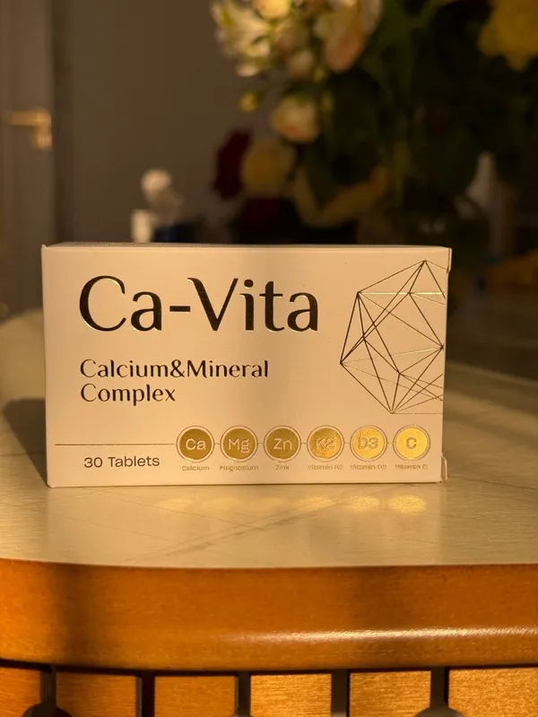 Ca-Vita — kalsiy, magniy, D3, K2 vitamini kompleksi — фото 2