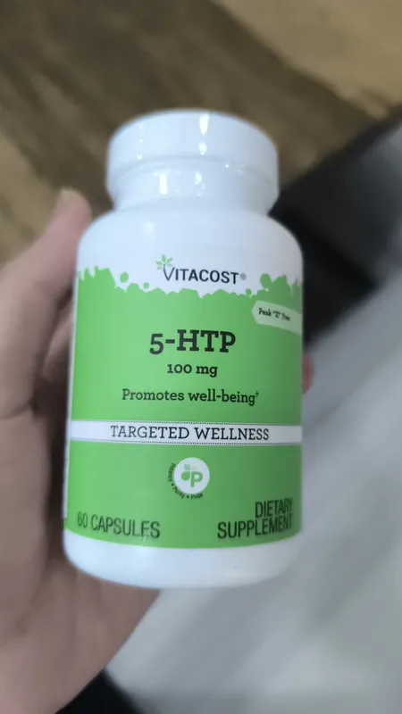 Vitacost 5-HTP 5-гидрокситриптофан 100mg, 60 капсул — фото 1