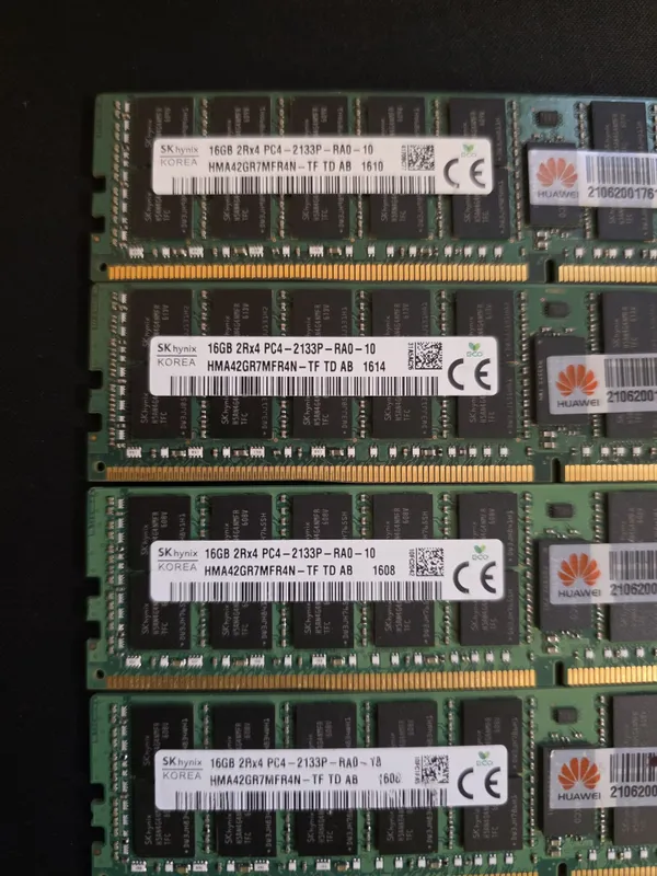 Серверный озу оперативная память DDR4 64gb 4x16gb 2133hz. Возможен обм