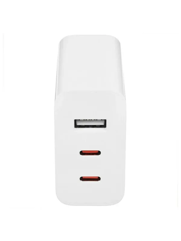 Сетевое зарядное устройство Xiaomi GaN Charger 67W, 2×USB-C + USB-A, кабель в комплекте, белое — фото 5
