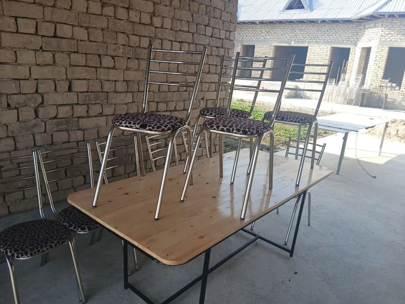 Nerjaveykava va chorniy metaldan stol va stullar yasab beramiz 1