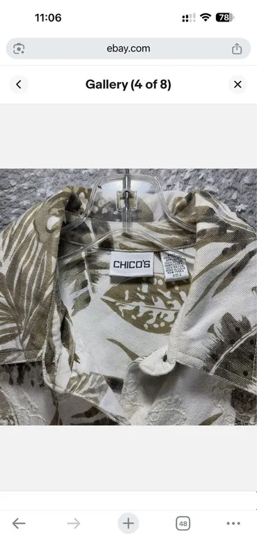 Стильная рубашка, супер качество фирма CHICO'S, INDIA — фото 3