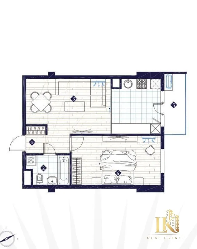 Продаётся 2-комнатная квартира в ЖК IMPERIAL Club City (новостройка) — фото 4