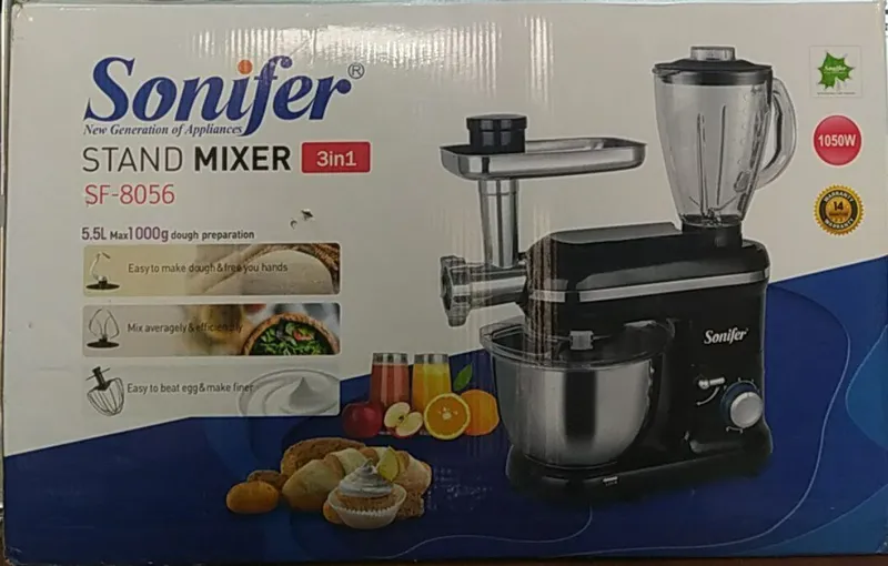 Sonifer STAND MIXER 3in1 SF-8056 Мясорубка, миксер, блендер 3в1 — фото 5 Sonifer STAND MIXER 3in1 SF-8056 Мясорубка, миксер, блендер 3в1 — фото 5