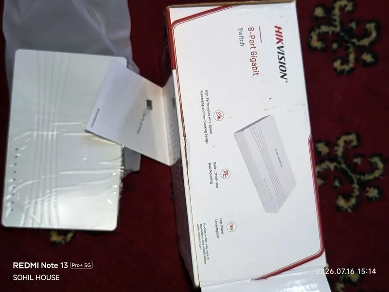 Hikvision kommutatori 0508 8 portli Gigabit 2 Hikvision kommutatori 0508 8 portli Gigabit 2