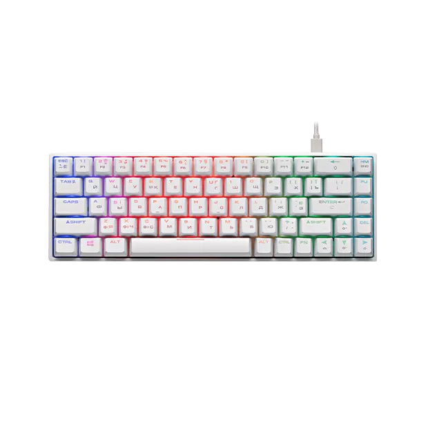 Клавиатура 2E Gaming KG380 Gateron Blue White UA 1 Клавиатура 2E Gaming KG380 Gateron Blue White UA 1