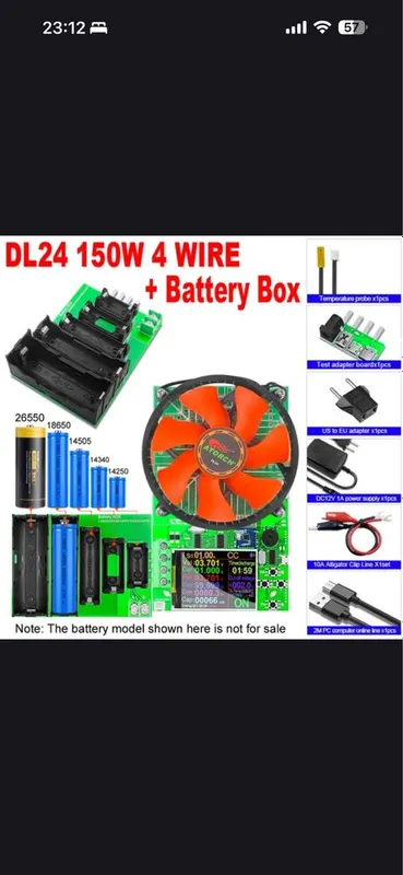 ATORCH DL24EW 150wat тестер нагрузки аккумулятора 8