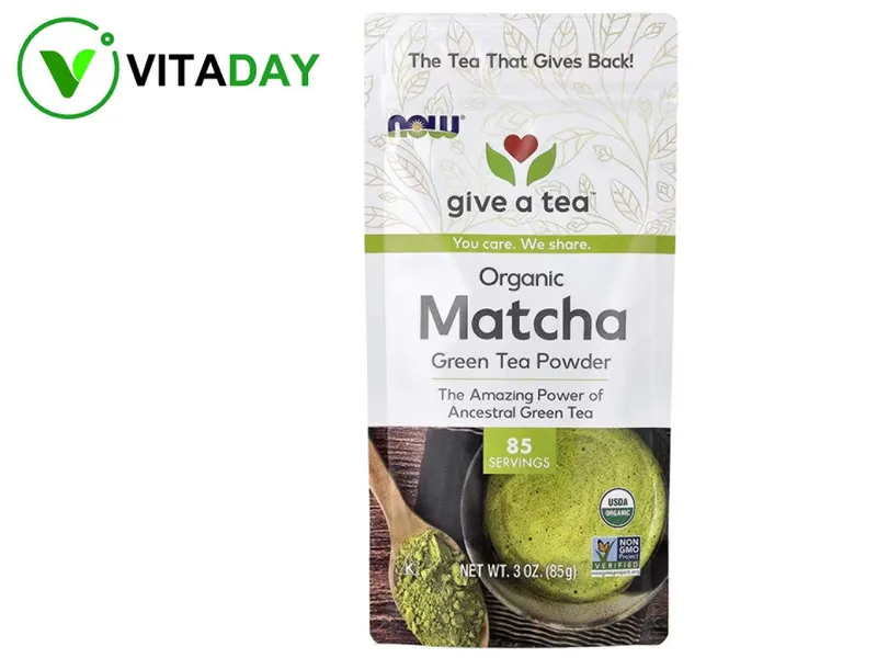 NOW Foods, Organic Matcha Green Tea Powder, 3 oz (85 g) NOW Foods, Organic Matcha Green Tea Powder, 3 oz (85 g)