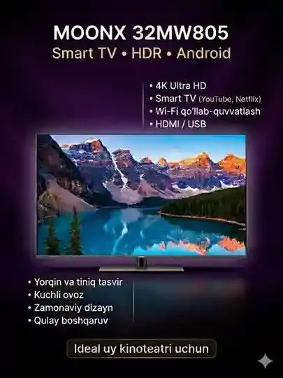 Smart TV телевизоров бренда MoonX 2 Smart TV телевизоров бренда MoonX 2