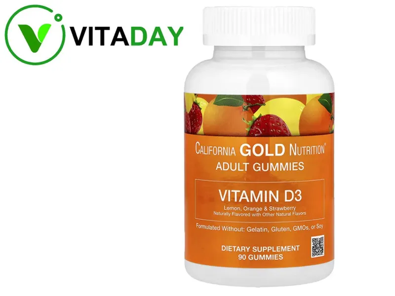 California Gold Vitamin D3 Д3 витамин D3 90 жевательных таблеток
