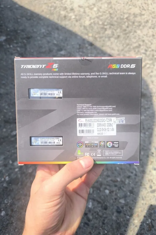 G.Skill Trident Z5 RGB Black 64GB DDR5 (2x32GB) 6400MHz CL32 Intel XMP — фото 5