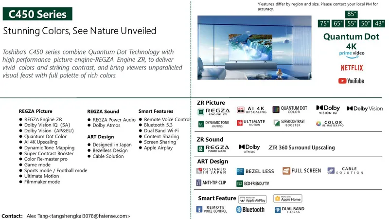 Toshiba 65C450 QLED 2