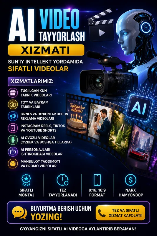 Услуга создания AI-видео