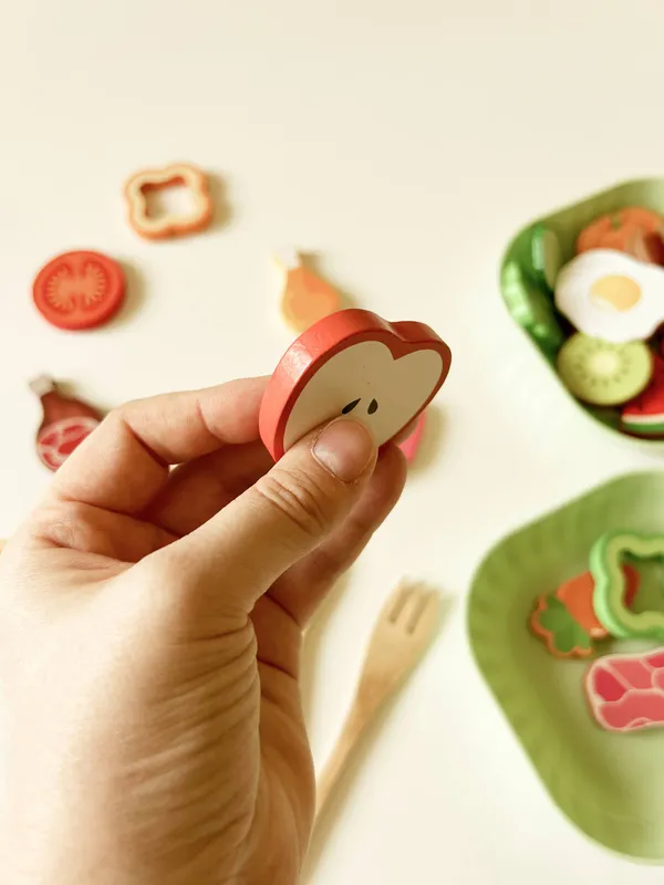 Salad play toy set 4