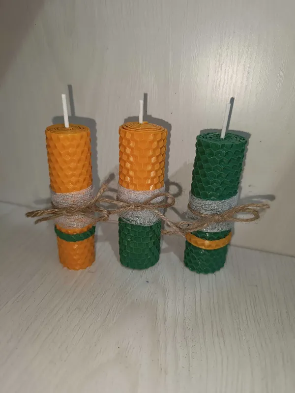 Свечи из пчелиного вощины — фото 1 Свечи из пчелиного вощины — фото 1