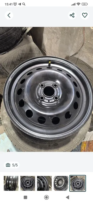 Диски родные Gm на Chevrolet Лассети(Джентра)стальные R15.