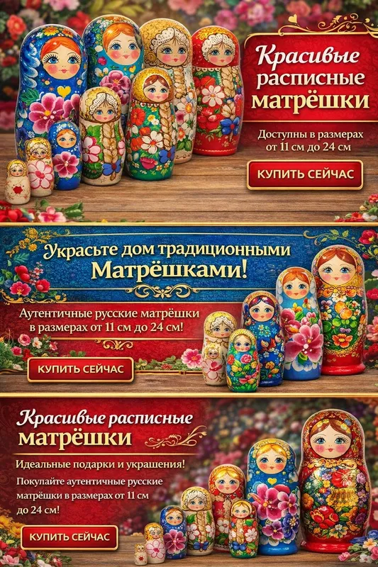 Матрешки ручной работы