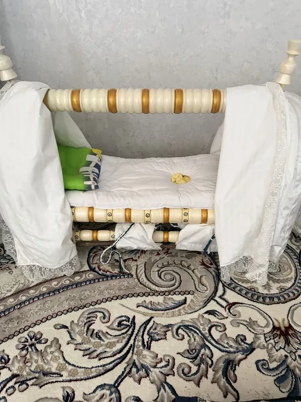 Oq Beshik hamma narsalari bilan(korpacha,pardasi, bogichlari — фото 1