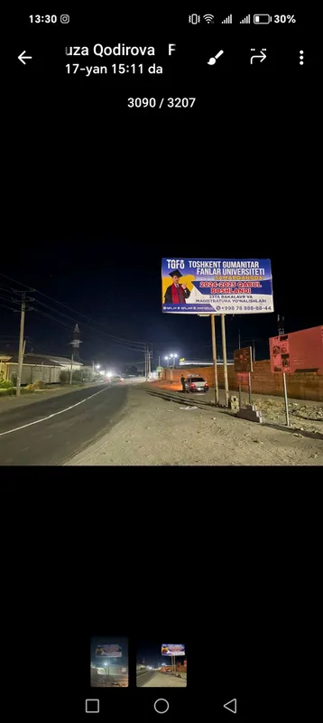 led ekran, bilbo'rdlarda reklama