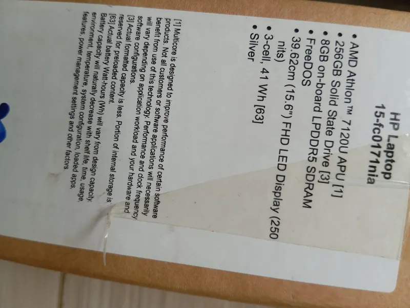 HP Laptop 15-fc0171nia