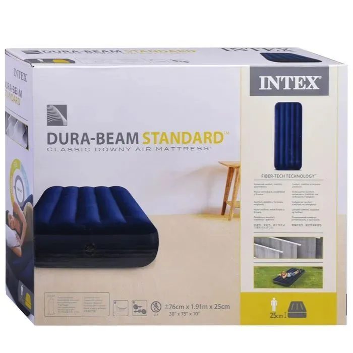 Надувной матрас INTEX 191×76×25 см — комфортный сон дома и на природе 3