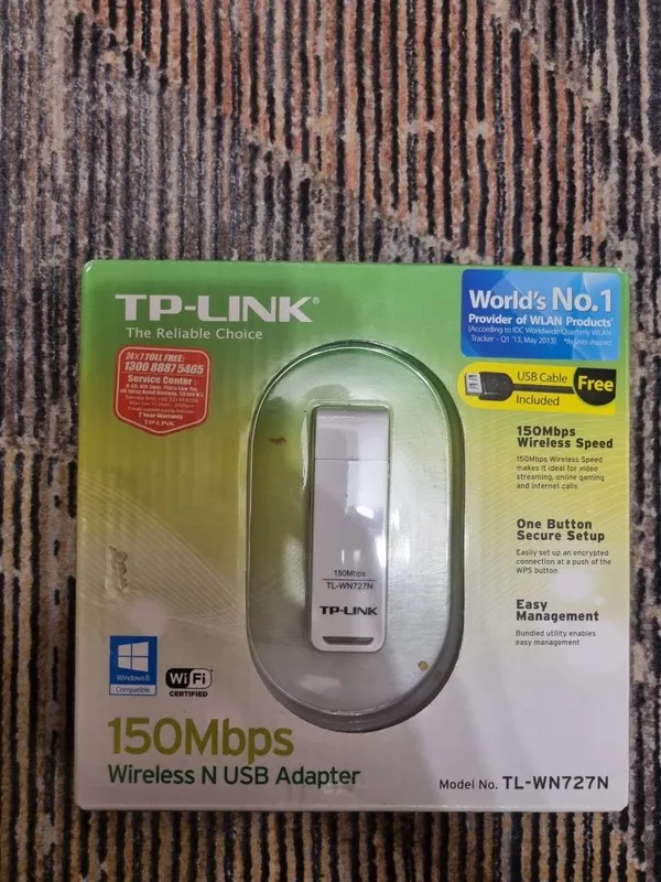 Wi-Fi USB адаптер TP-Link TL-WN727N (150 Mbps) — новый Wi-Fi USB адаптер TP-Link TL-WN727N (150 Mbps) — новый