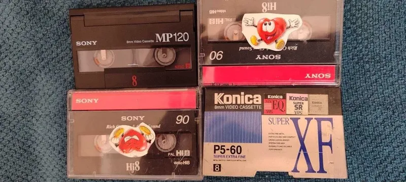 Кассеты 8mm Видеокассеты Hi8 и 8mm 4 ШТУКИ — фото 2