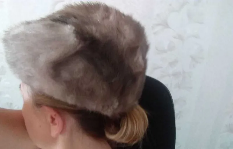 Женская песцовая шапка — фото 2