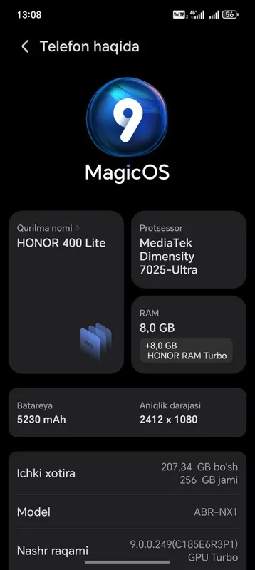 HONOR 400 lite sotiladi holati ideal — фото 3