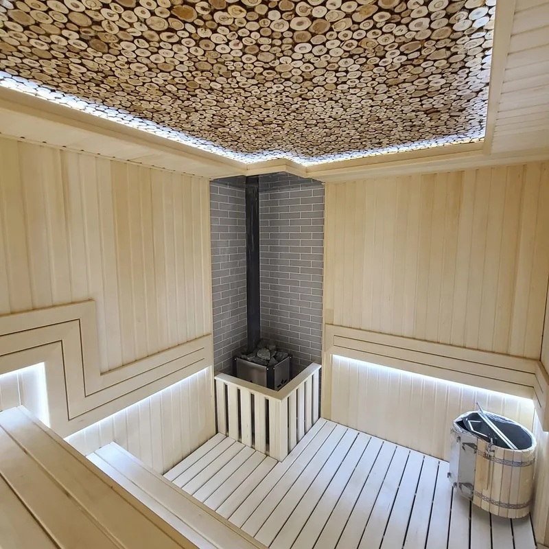 Neo klasika uslubdagi finiski va turetski sauna pod klyuch qurib bersh — фото 1